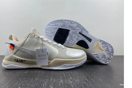 White DB4796-101 Rice Protro Nike 5 Kobe Undefeated  1012